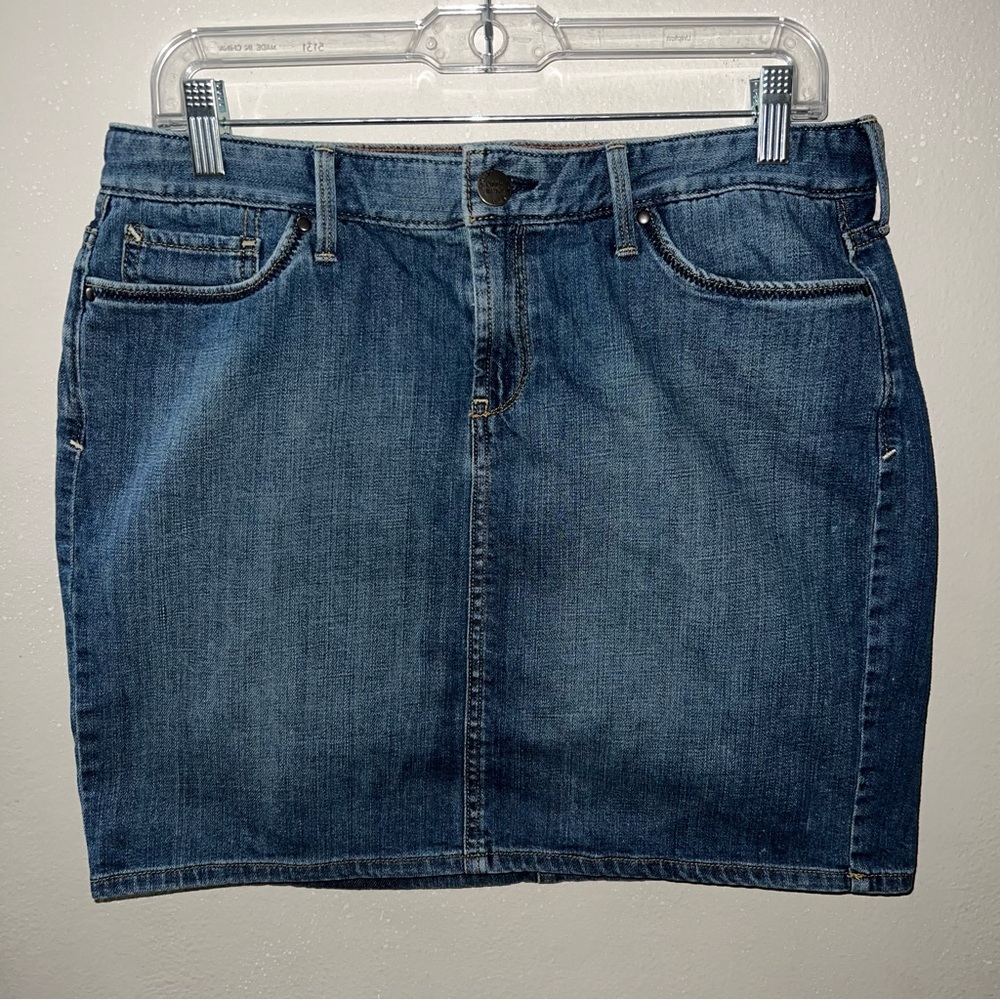 Eddie Bauer Classic Denim Jean Mini Skirt Size 10